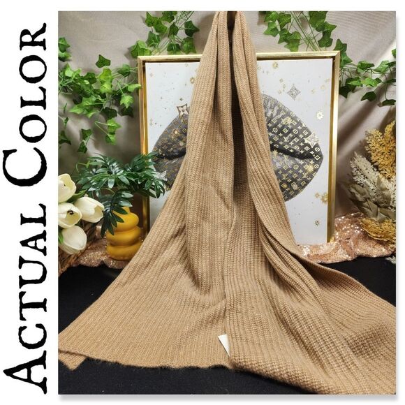 NWT American Eagle AE77 Premium Rib Cashmere Scarf - Picture 2 of 14